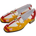 Cat Pet Ginger Art Animal Cartoon Women s Chunky Heel Loafers View2