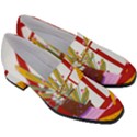 Cat Pet Ginger Art Animal Cartoon Women s Chunky Heel Loafers View3