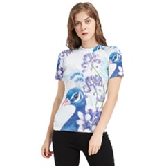 Peacock Women s Short Sleeve Rash Guard