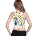 Bird Peafowl Peacock Animal Racer Back Crop Top View2