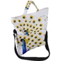 Bird Peafowl Peacock Animal Fold Over Handle Tote Bag View1