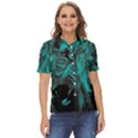 Angry Male Lion Predator Carnivore Women s Short Sleeve Double Pocket Shirt View1