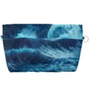 Moonlight High Tide Storm Tsunami Waves Ocean Sea Handbag Organizer View2