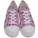 Alien Pattern Pink Women s Low Top Canvas Sneakers View1