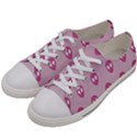 Alien Pattern Pink Women s Low Top Canvas Sneakers View2