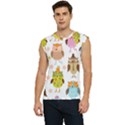 Cute Owls Pattern Men s Raglan Cap Sleeve T-Shirt View1