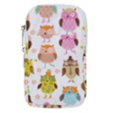 Cute Owls Pattern Waist Pouch (Large) View1