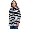 White Tiger Skin Kids  Hooded Longline Puffer Jacket View3