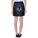 Art Fiction Black Skeletons Skull Smoke Tennis Skirt View2