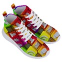 Colorful 3d Social Media Women s Lightweight High Top Sneakers View3