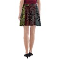 Circuit Board Seamless Patterns Set A-Line Pocket Skirt View2