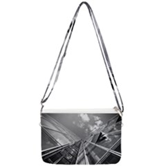Architecture-skyscraper Double Gusset Crossbody Bag