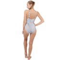 Background-pattern-stripe High Neck One Piece Swimsuit View2