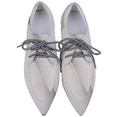 Background-pattern-stripe Pointed Oxford Shoes