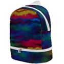 Watercolour-color-background Zip Bottom Backpack View1