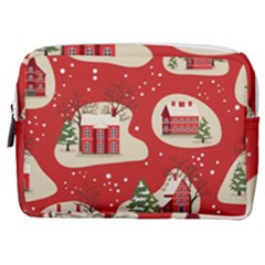 Christmas New Year Seamless Pattern Make Up Pouch (medium) by Ket1n9