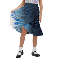 Data-computer-internet-online Kids  Ruffle Flared Wrap Midi Skirt