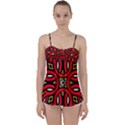 Traditional Art Pattern Babydoll Tankini Top View1
