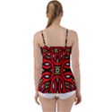 Traditional Art Pattern Babydoll Tankini Top View2