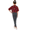 Traditional Art Pattern Kids Mock Neck T-Shirt View2