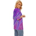 Purple-star-sun-sunshine-fractal Oversized Basic T-Shirt View3