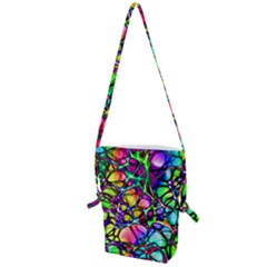 Network-nerves-nervous-system-line Folding Shoulder Bag