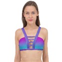 Background-pink-blue-gradient Cage Up Bikini Top View1