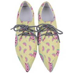 Watermelon Wallpapers  Creative Illustration And Patterns Pointed Oxford Shoes by Ket1n9