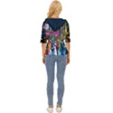 Abstract-vibrant-colour-cityscape Lightweight Drawstring Hooded Top View4