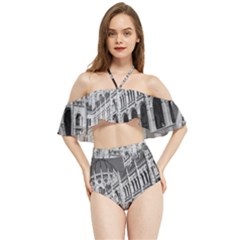 Architecture-parliament-landmark Halter Flowy Bikini Set 