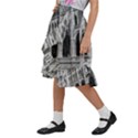 Architecture-parliament-landmark Kids  Ruffle Flared Wrap Midi Skirt View2