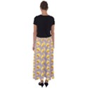 Yellow-mushroom-pattern Flared Maxi Skirt View2