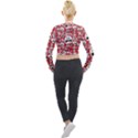 Another Monster Pattern Long Sleeve Cropped Velvet Jacket View2