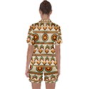African Satin Short Sleeve Pajamas Set View2