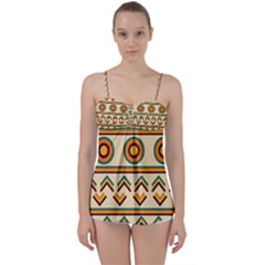 African Babydoll Tankini Top