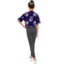Owl-pattern-background Kids Mock Neck T-Shirt View2