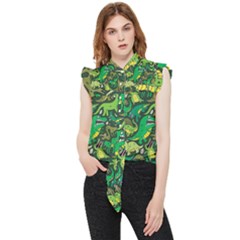 Dino Kawaii Frill Detail Shirt