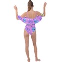 Seamless Pattern With Cute Kawaii Kittens Drape Piece Swimsuit View2