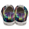 Aurora Borealis Polar Northern Lights Natural Phenomenon North Night Mountains Women s Low Top Canvas Sneakers View4