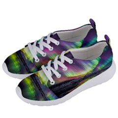 Aurora Borealis Polar Northern Lights Natural Phenomenon North Night Mountains Women s Lightweight Sports Shoes