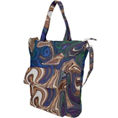 Pattern Psychedelic Hippie Abstract Shoulder Tote Bag