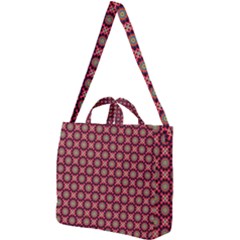 Kaleidoscope Seamless Pattern Square Shoulder Tote Bag by Ravend