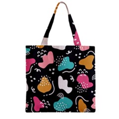Art Pattern Design Background Print Zipper Grocery Tote Bag by Vaneshop
