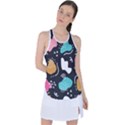 Art Pattern Design Background Print Racer Back Mesh Tank Top View1