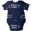 Space Dino Art Pattern Design Wallpaper Background Baby Short Sleeve Bodysuit View2