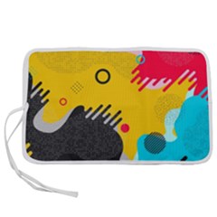 Abstract Colorful Pattern Shape Design Background Pen Storage Case (s) by Amaryn4rt