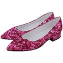 Pink Glitter Women s Block Heels  View2