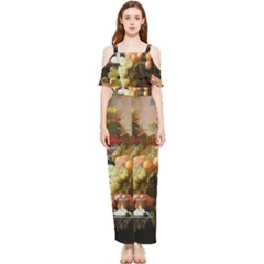 Abundance Of Fruit Severin Roesen Draped Sleeveless Chiffon Jumpsuit