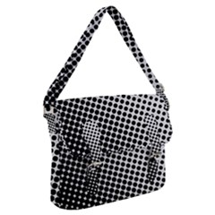 Background-wallpaper-texture-lines Dot Dots Black White Buckle Messenger Bag by Amaryn4rt