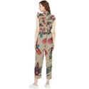 Tattoos Colorful Seamless Pattern Women s Frill Top Chiffon Jumpsuit View2